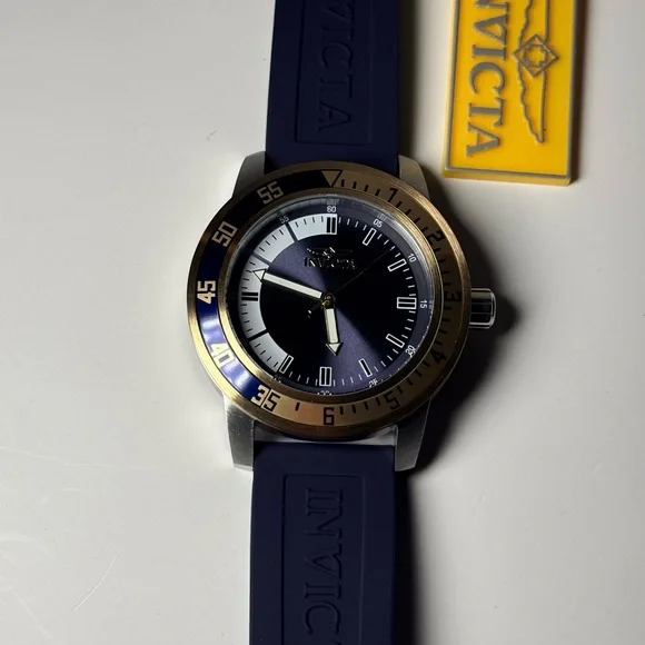 Invicta Navy and Gold Timepiece